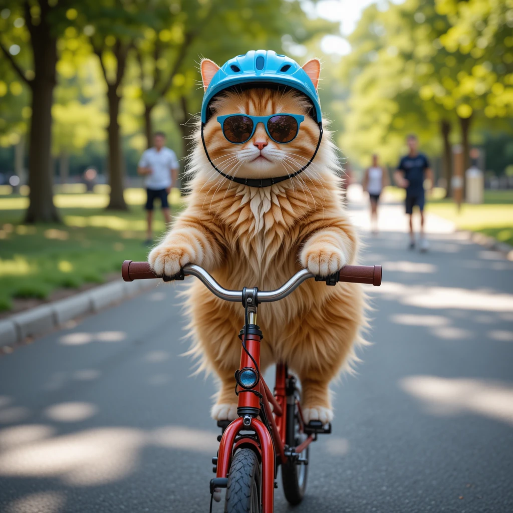 cycling cat